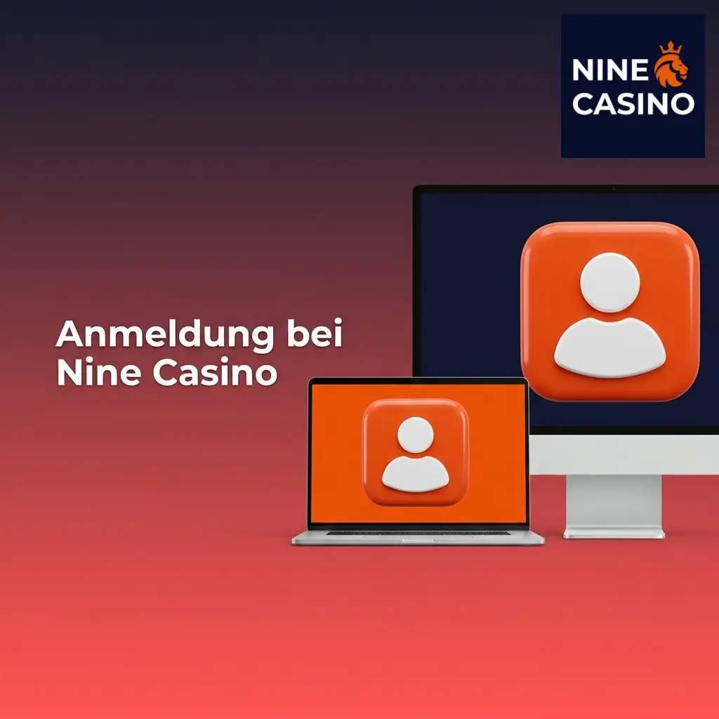 Nine Casino Login-Seite mit Eingabefeldern für E-Mail und Passwort zur schnellen Kontoanmeldung