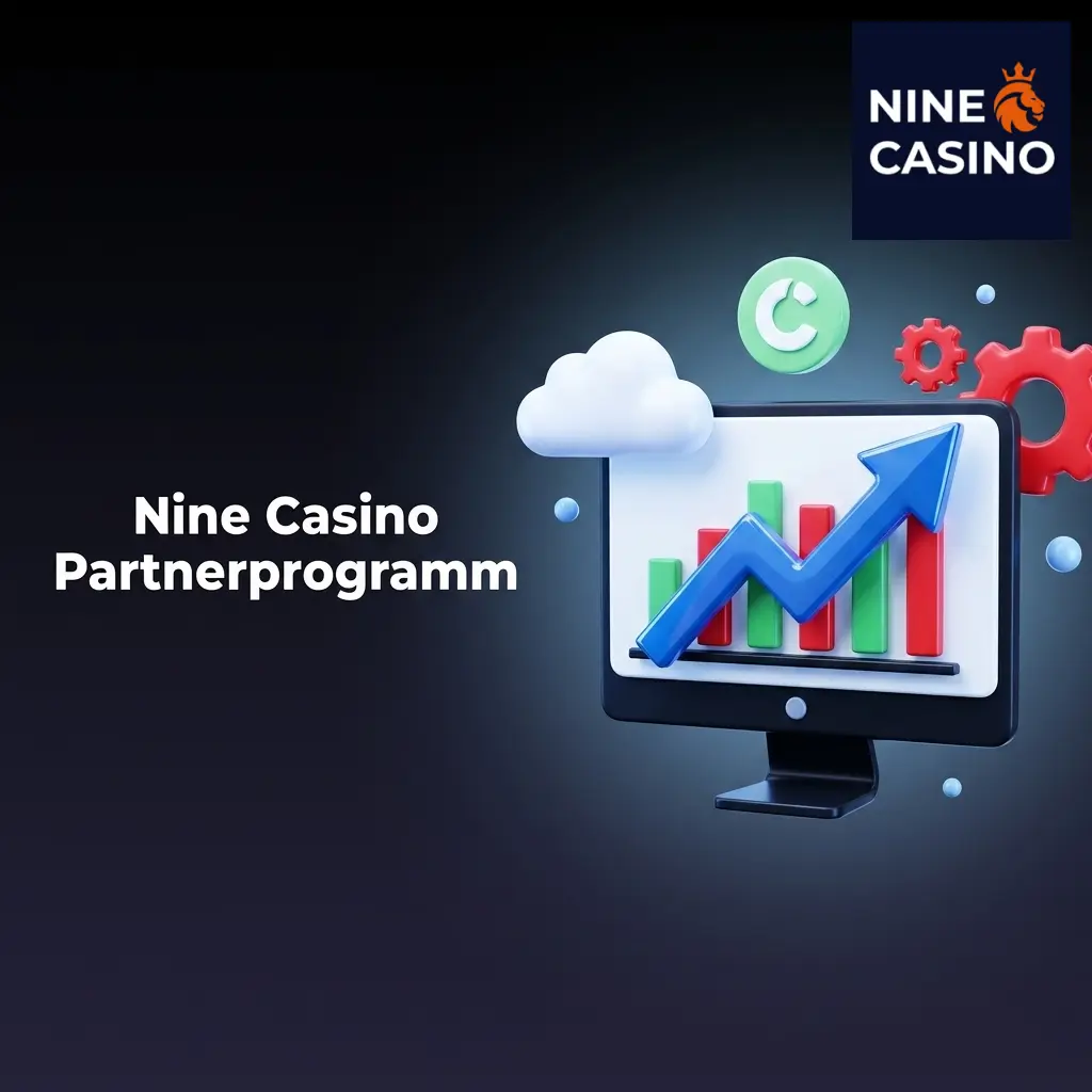 Nine Casino Affiliate-Programm mit Revenue-Share-Modell, Dashboard, Werbemitteln und dediziertem Manager für Publisher